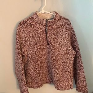 Time and Tru fluffy quarter zip
